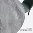 1.35M Round Sintered Stone Dining Set DT004-S08 + J-C-8-6